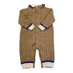 COLORI CHIARI tutina manica lunga tinta unita con orso Beige per Neonato MF167754 BEIGE COLORI CHIARI 
