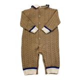 COLORI CHIARI tutina manica lunga tinta unita con orso Beige per Neonato MF167754 BEIGE COLORI CHIARI 
