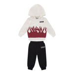 ICEBERG completo bicolore 2pz felpa-pantalone Bianco/nero per Neonato CFICE5305NBN BIANCO/NERO ICEBERG 