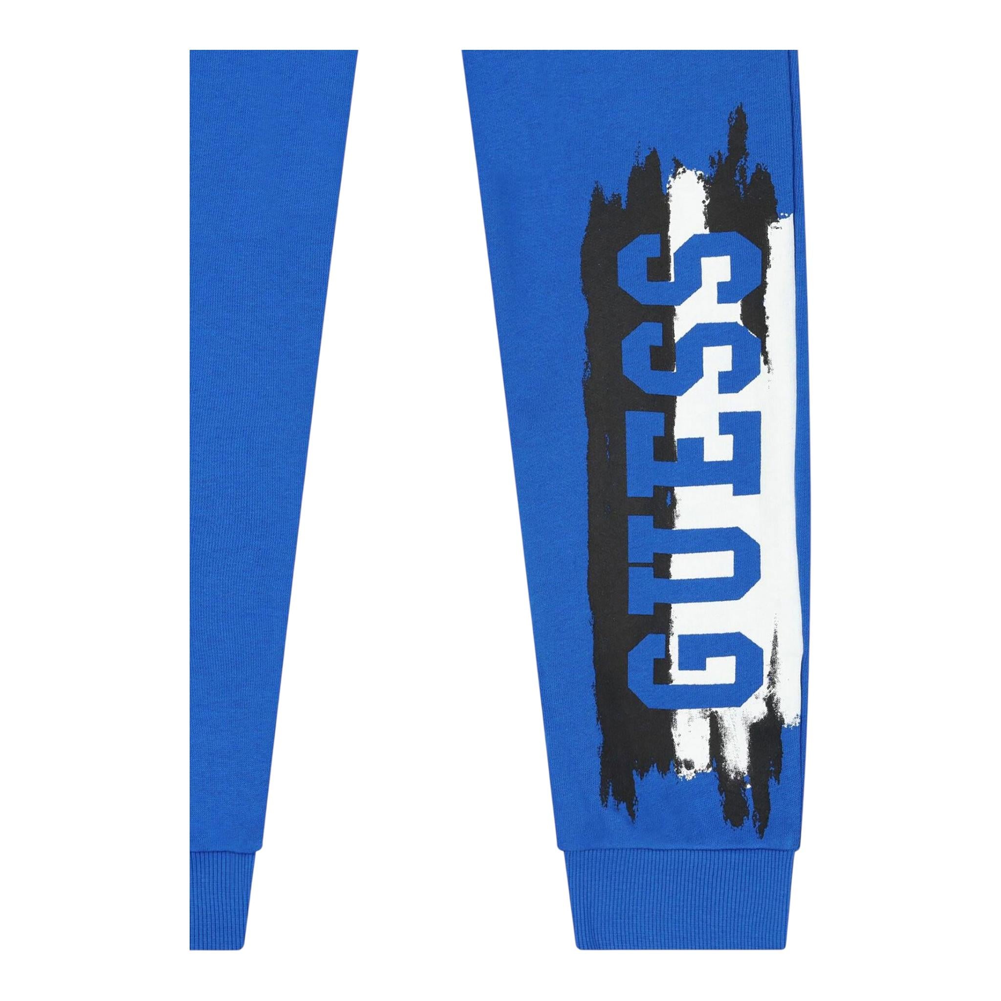 GUESS pantalone tuta tinta unita logato Cobalto per Neonato N4YQ11KA6RN COBALTO GUESS 