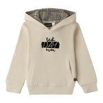 SARABANDA felpa tinta unita con cappuccio e stampa Beige per Bambino 0A034X BEIGE SARABANDA 
