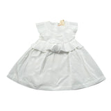 Elisabetta Franchi Abito Tinta Unita con Rouches per Neonata EGAB198X BIANCO ELISABETTA FRANCHI 