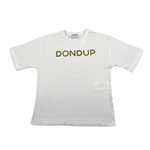 Dondup T-Shirt Tinta Unita con Stampa per Bambino DMTS034XX BIANCO DONDUP 