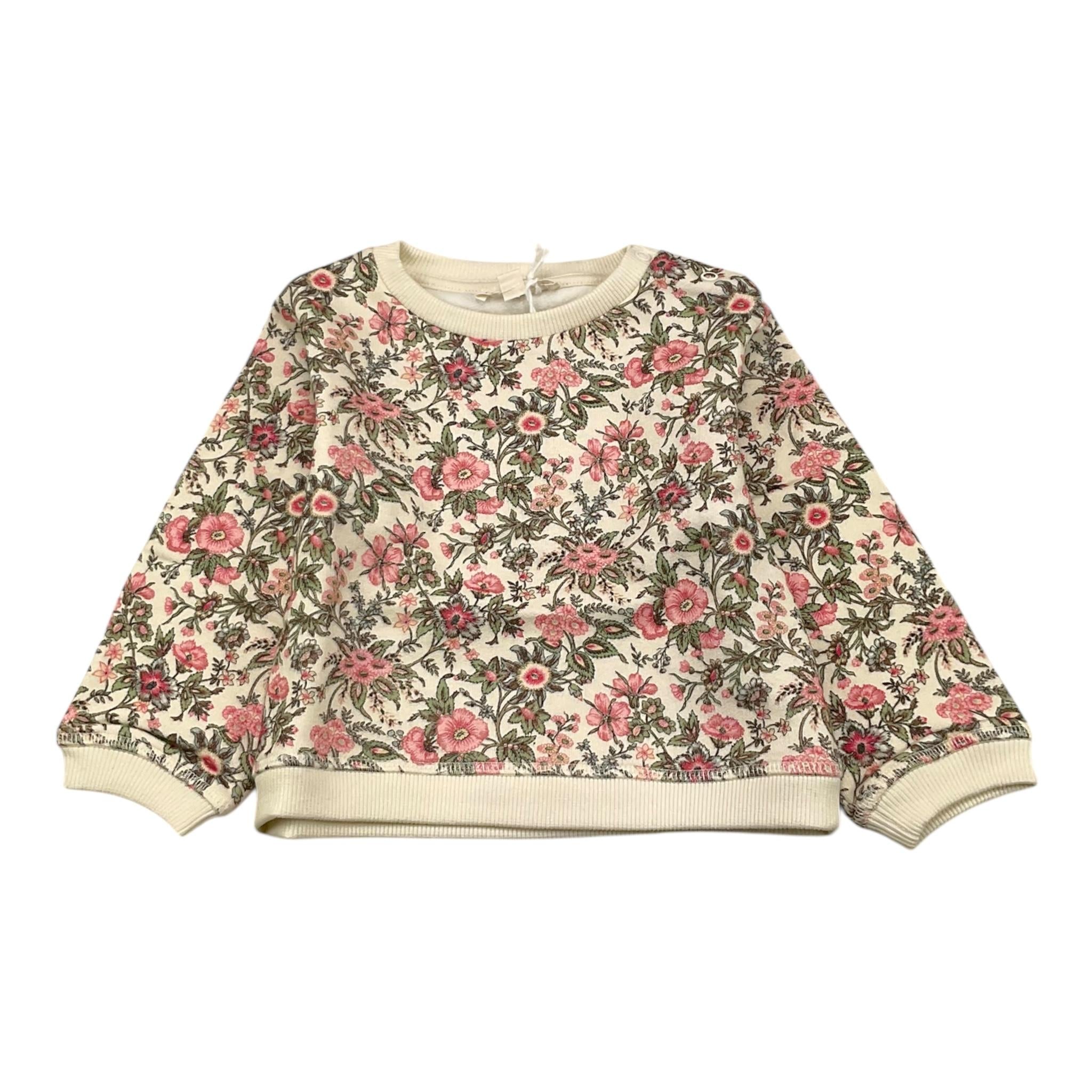 LOUISE MISHA felpa girocollo tinta unita con stampa fiori Panna per Neonata FRPW24 PANNA LOUISE MISHA 