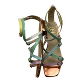 Gallucci Multicolor Sandals With Multicolor Buckle Closure For Girls