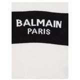 BALMAIN maglia giromanica tinta unita con logo Panna per Bambino BV9A51 PANNA BALMAIN 