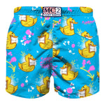 Saint Barth Costume Tinta Unita con Stampe per Bambino CPTDUCK AZZURRO SAINT BARTH 