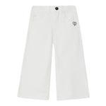 Liu Jo Jeans Tinta Unita Modello Palazzo per Bambina KA5047 BIANCO LIU JO 