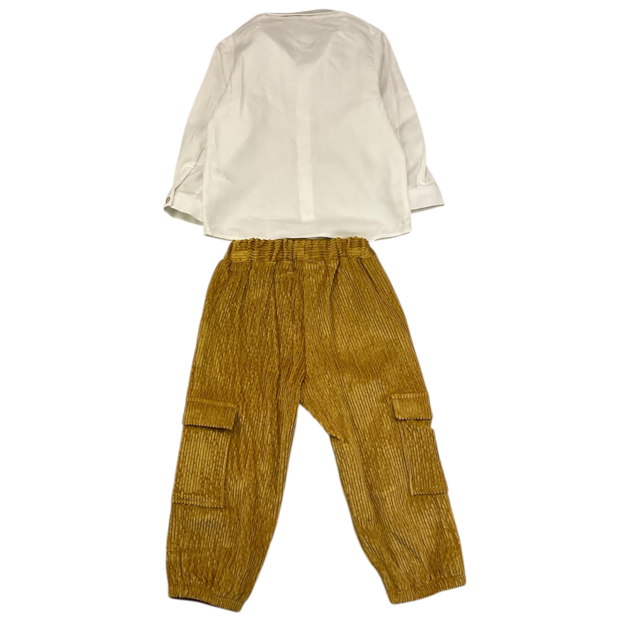 BARCELLINO completo 2 pezzi camicia-pantalone Bianco/giallo per Bambino 115912J BIANCO/GIALLO BARCELLINO 