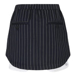 DOU DOU gonna tinta unita con elastico in vita Blu per Bambina DV7A01 BLU DOU DOU 