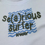 K-Way T-Shirt Girocollo Tinta Unita con Stampa per Bambino K1161YW BIANCO K-WAY 