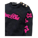 MARC ELLIS maglia girocollo tinta unita con logo Nero per Neonata JMNSW00193 NERO MARC ELLIS 