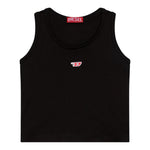 Diesel Canotta Tinta Unita con Logo per Bambina J02238 NERO DIESEL 