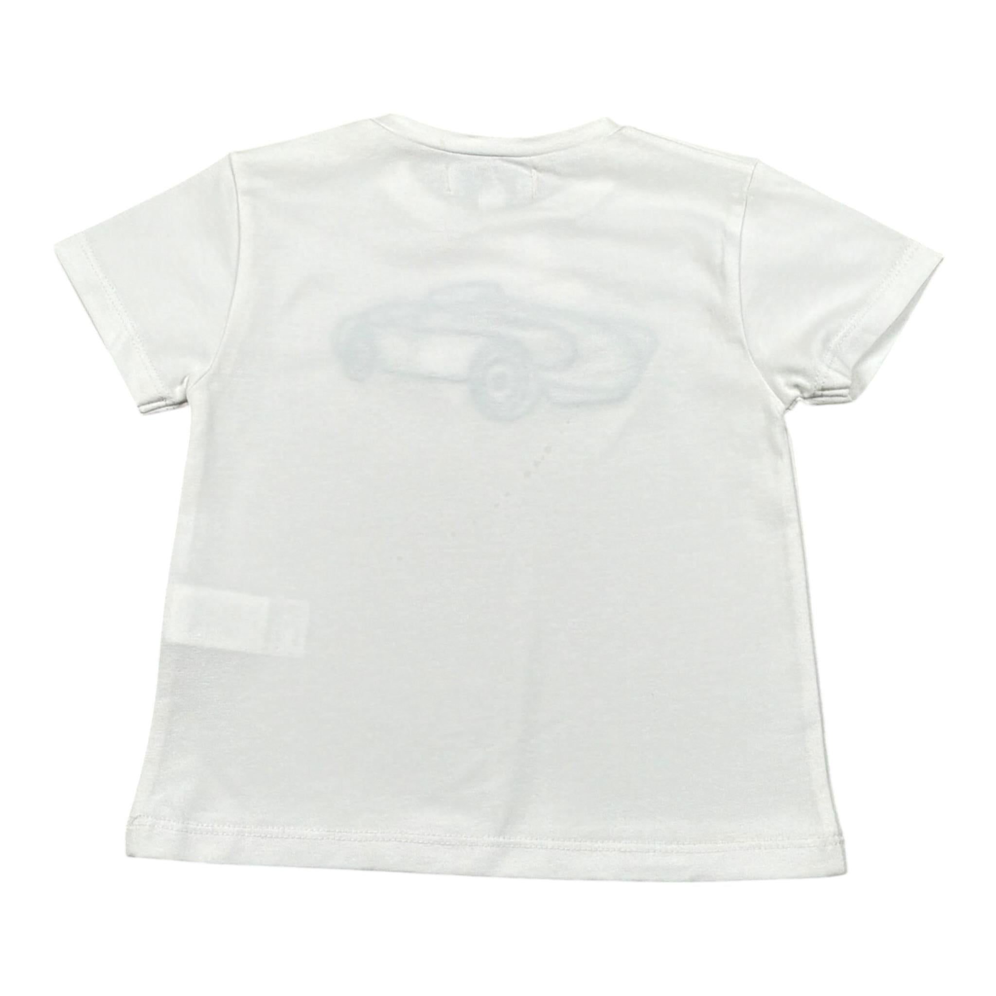 Malvi & Co T-Shirt Tinta Unita con Stampa per Neonato S24B205CAJJ BIANCO MALVI & CO 