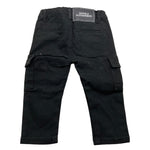 DANIELE ALESSANDRINI jeans tinta unita con girovita regolabile Nero per Neonato 1291P00023NXX NERO DANIELE ALESSANDRINI 