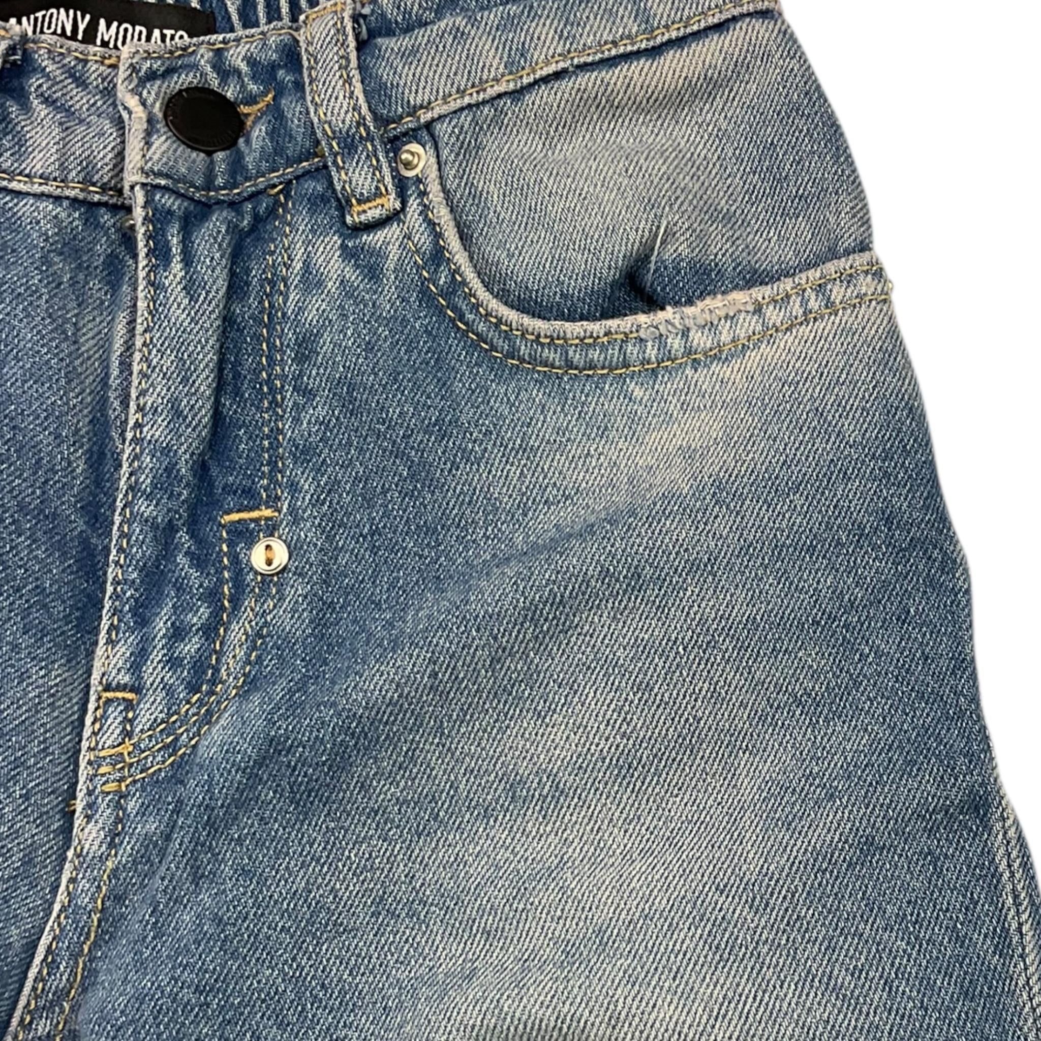ANTONY MORATO jeans tinta unita con elastico in vita Azzurro per Bambino DT00068 AZZURRO ANTONY MORATO 