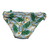 Miranda Costume Model Slip Solid Color with Blue Pattern for Baby Girl