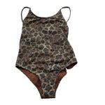 Saint Barth Costume Intero con Fantasia Maculata per Neonata CEC0005N MARRONE SAINT BARTH 