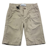 Shako' Bermuda Solid Color With Adjustable Waist Beige For Boys