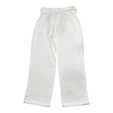 Liu Jo Pantalone Tinta Unita con Elastico In Vita per Bambina GA4236 BIANCO LIU JO 