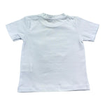 Daniele Alessandrini T-Shirt Girocollo Tinta Unita con Stampa per Neonato 1296M00237 BIANCO DANIELE ALESSANDRINI 