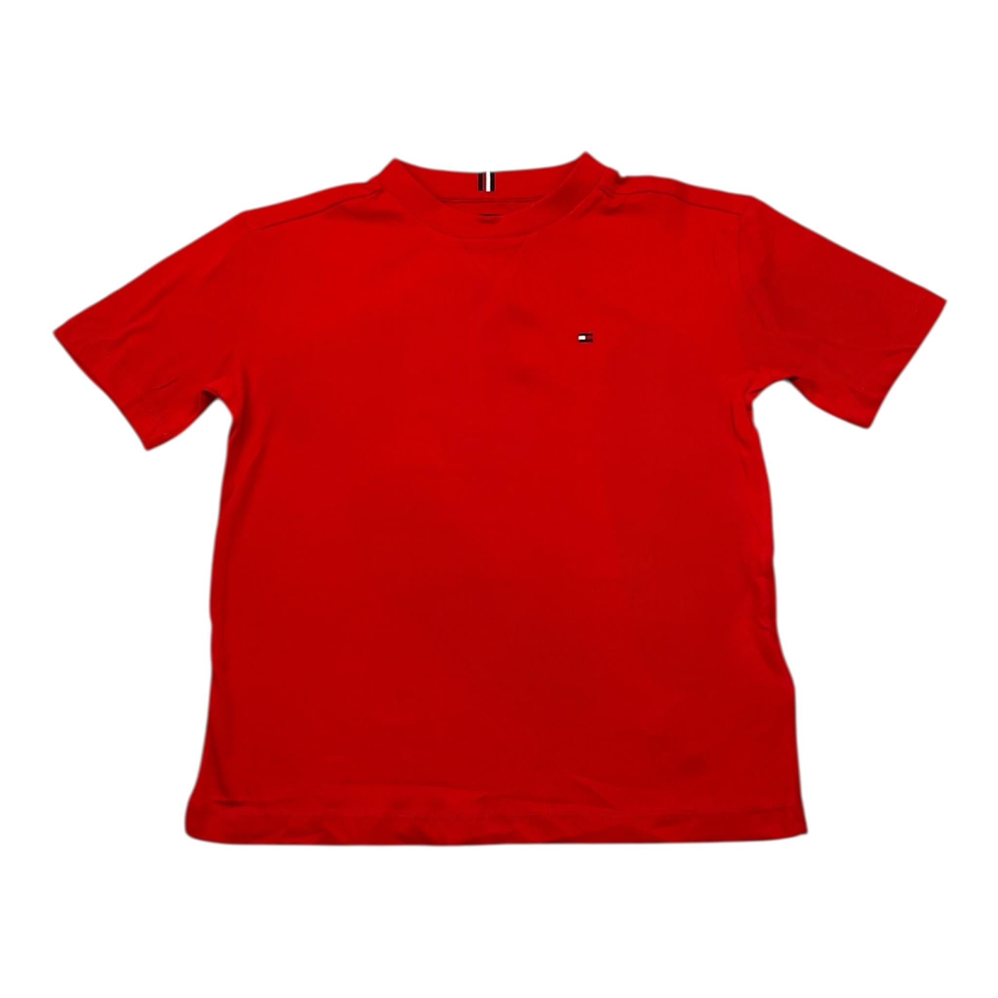 Tommy Hilfiger T-Shirt Girocollo Tina Unita con Stampa per Bambino KB0KB08575 ROSSO TOMMY HILFIGER 