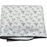Trussardi Coperta Tinta Unita con Stampe Logo per Neonato TL26004CE BIANCO TRUSSARDI 