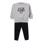 TOMMY HILFIGER completo 2pz bicolore felpa-pantalone Grigio/blu per Neonato KB0KB09059N GRIGIO/BLU TOMMY HILFIGER 