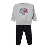 TOMMY HILFIGER completo 2pz bicolore felpa-pantalone Grigio/blu per Neonato KB0KB09059N GRIGIO/BLU TOMMY HILFIGER 