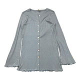 Caffe' D'Orzo Plain Cardigan With Buttons Light Blue For Girls