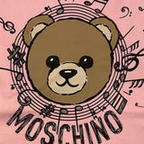 MOSCHINO abito tinta unita con stampa Rosa per Bambina MDV0GS ROSA MOSCHINO 