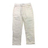 Daniele Alessandrini Plain Trousers With Elastic Waist White For Boys