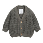 PLAY UP cardigan tinta unita con bottoni Verde per Bambina PA011AP11404 VERDE PLAY UP 