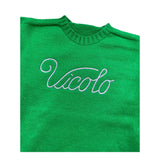 VICOLO maglia girocollo tinta unita con stampa Verde per Bambina 3141W00160XX VERDE VICOLO 