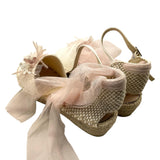Juana Sanchez Plain Espadrilles With Cream Appliques For Girls