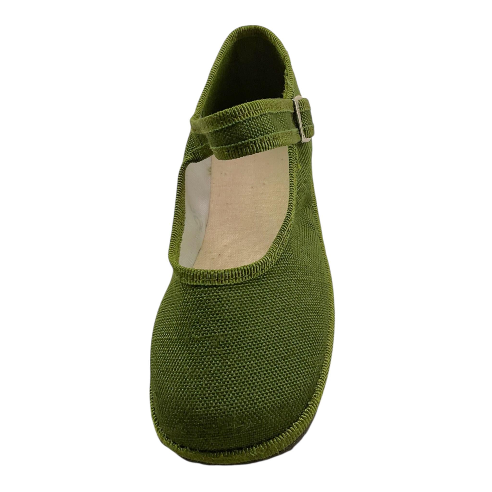 Bimbi Boutique Ballerine Tinta Unita con Fibia per Neonata 49680 VERDE BIMBI BOUTIQUE 