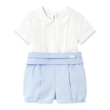 Mayoral Completo 3 Pezzi Bermuda-Camicia-Cintura per Neonato 1214 BIANCO/AZZURRO MAYORAL 