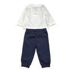 MOSCHINO completo 2pz bicolore shirt-pantalone Bianco/blu per Neonato MYK02F BIANCO/BLU MOSCHINO 