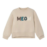 MAYORAL felpa girocollo tinta unita con stampa Beige per Neonata 4482 BEIGE MAYORAL 