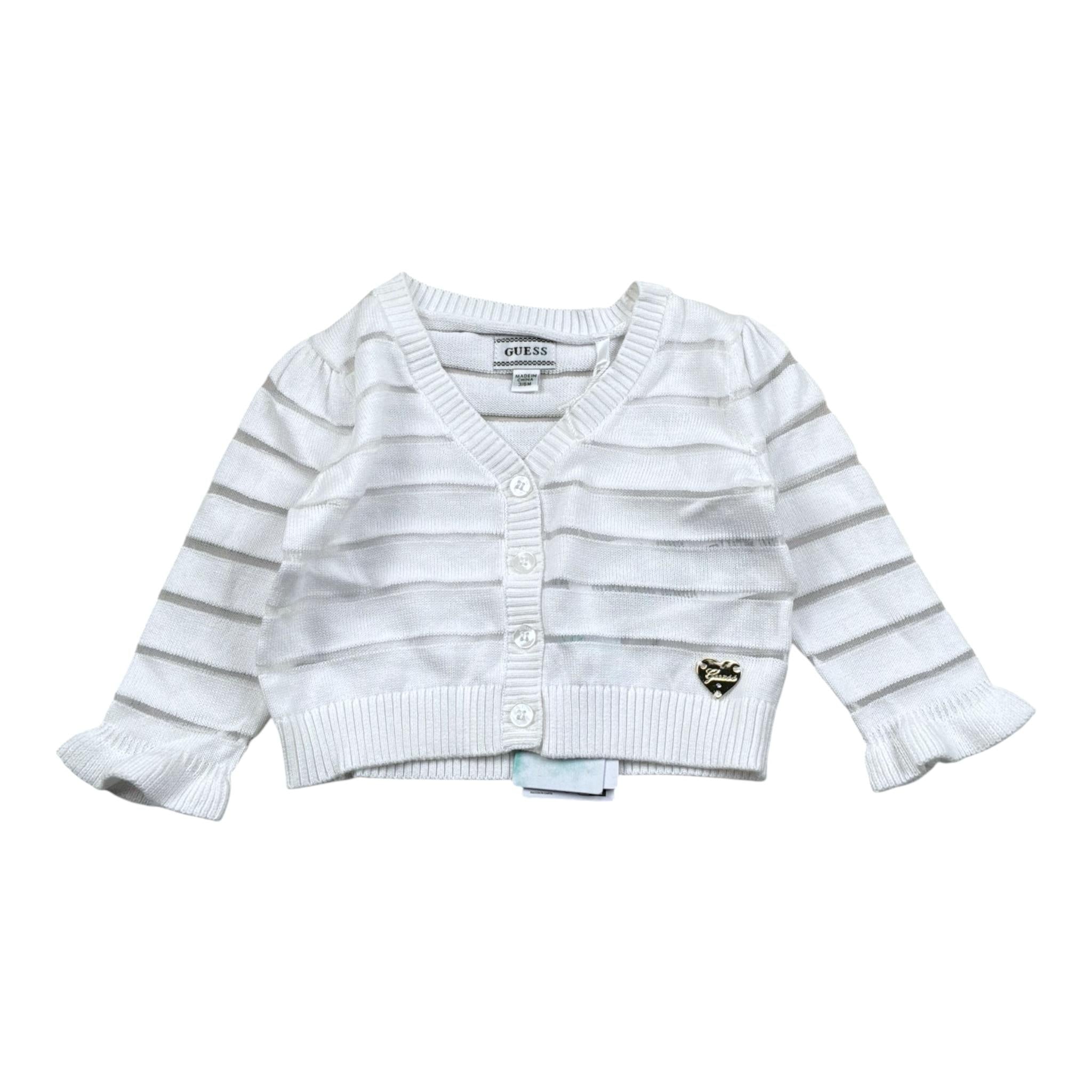 Guess Cardigan Tinta Unita  per Neonata K5RR04Z3M20 BIANCO GUESS 