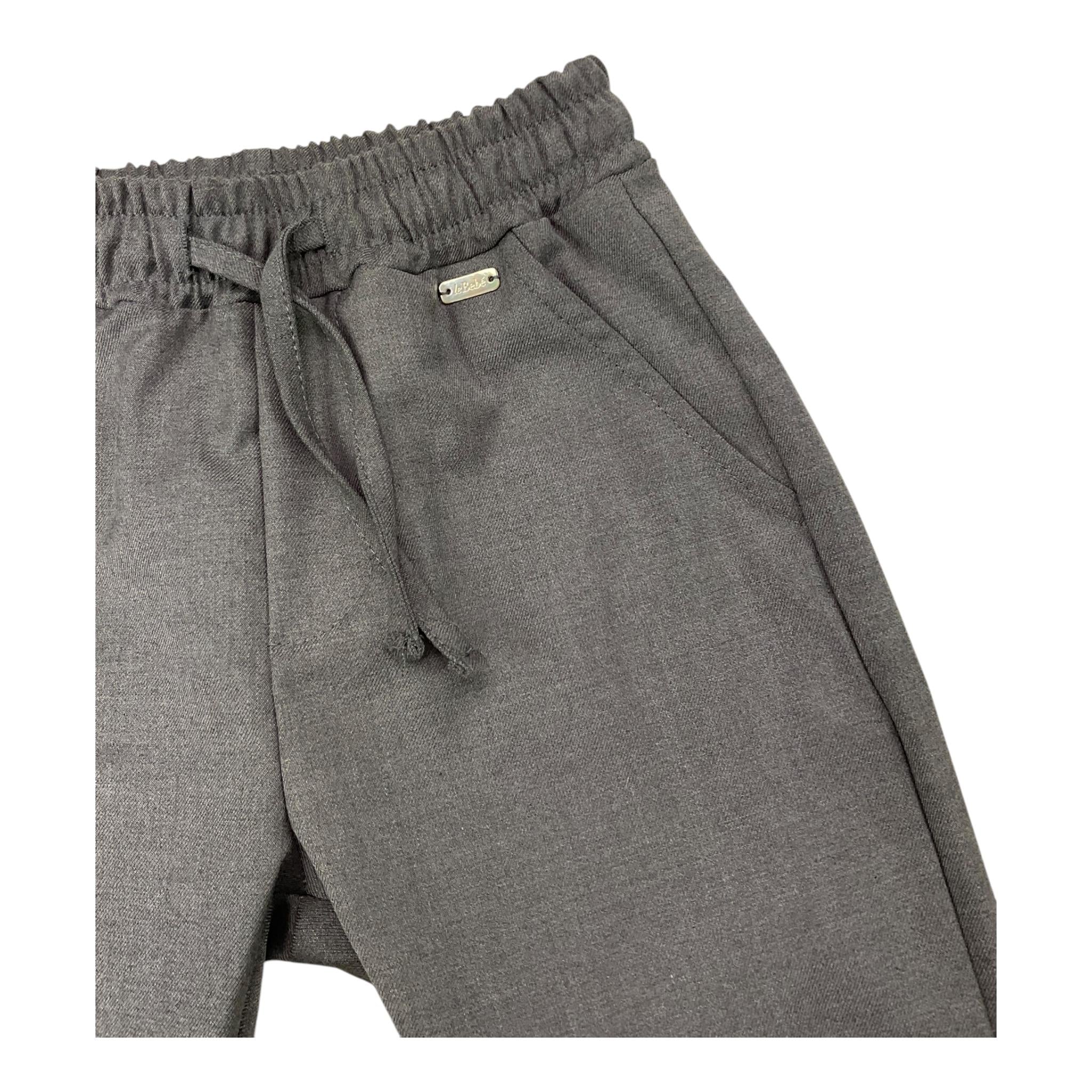 LE BEBE' pantalone tinta unita con elastico in vita Grigio per Neonato LBB5206 GRIGIO LE BEBE' 