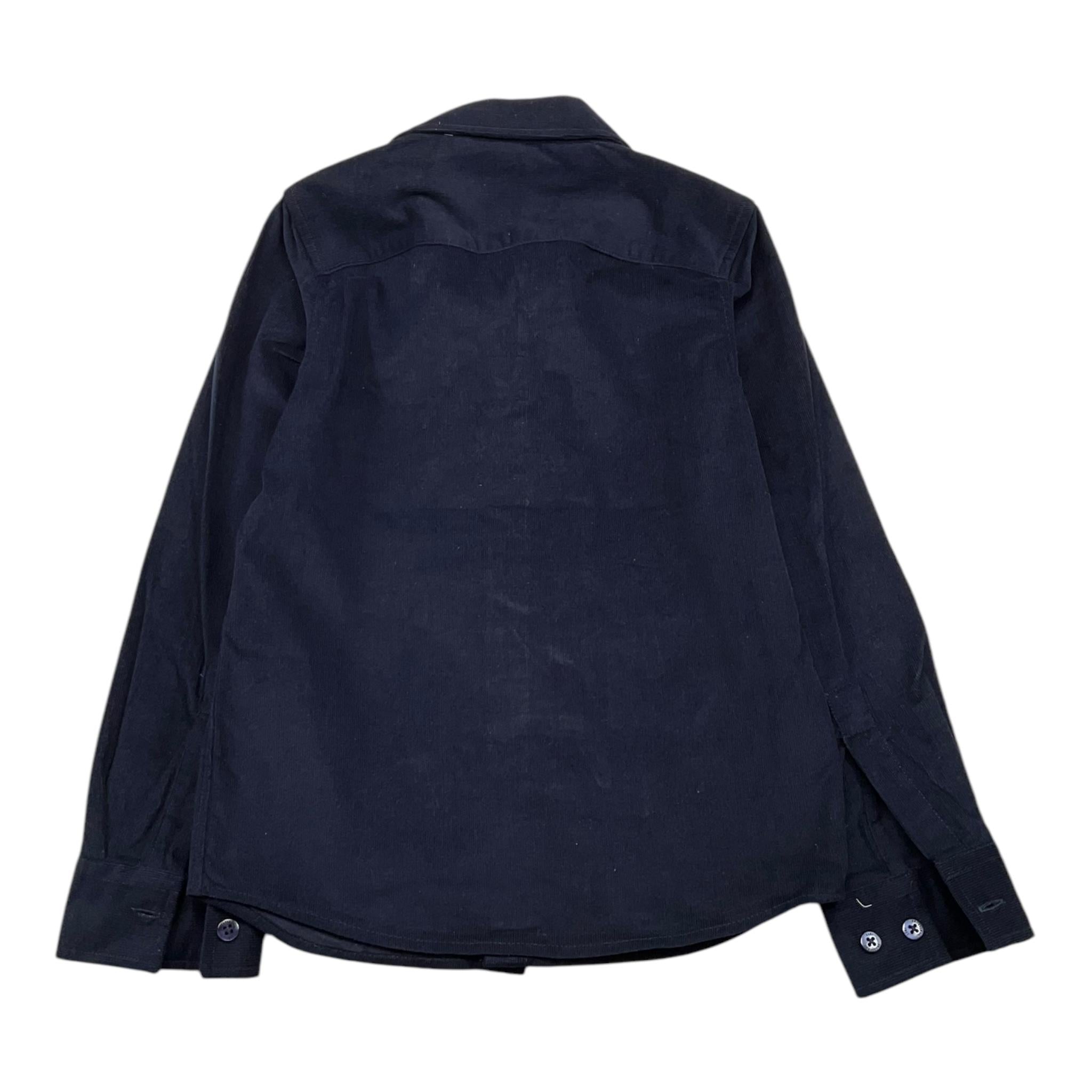 TRUSSARDI camicia tinta unita con logo Blu per Bambino TBA25029CA BLU TRUSSARDI 