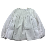 Dondup Long Sleeve Shirt Solid Color White For Girls