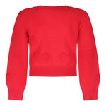 FUN & FUN maglia gircollo tinta unita con cuori Rosso per Bambina FBSW00067X ROSSO FUN & FUN 