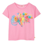 Billieblush T-Shirt Tinta Unita con Brillantini per Neonata U21058 ROSA BillIEBLUSH 