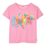 Billieblush T-Shirt Tinta Unita con Brillantini per Neonata U21058 ROSA BillIEBLUSH 