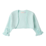 Sarabanda Coprispalle Tinta Unita con Applicazioni per Bambina 0B431X VERDE ACQUA SARABANDA 