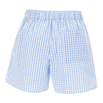 Saint Barth Short Bicolore con Fantasia A Quadrettini per Bambina BXY001 BIANCO/AZZURRO SAINT BARTH 