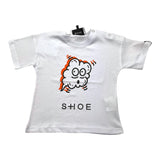 Shoe Complete Solid Color With Print T-Shirts-Bermuda White For Newborn