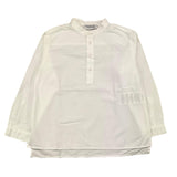 Dondup Long Sleeve Shirt Solid Color Korean Collar White For Boys
